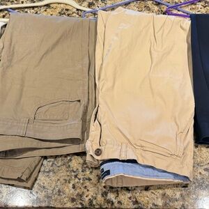 Men's Casual Shorts Set - Tan, Beige, Black